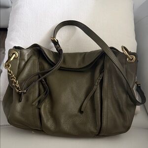 OrYANY Olive Green  Danielle Italian Leather convertible Shoulder crossbody Bag